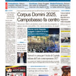 La prima pagina dell’edizione in edicola oggi
