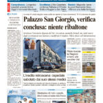 La prima pagina dell’edizione in edicola oggi