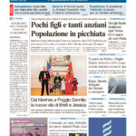 La prima pagina dell’edizione in edicola oggi