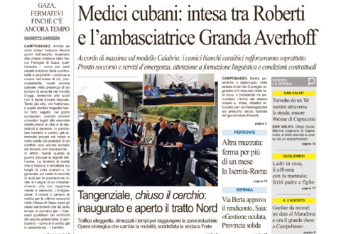 L’edizione completa di Primo Piano Molise del 30 luglio