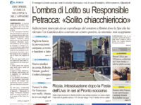 La prima pagina dell’edizione in edicola oggi
