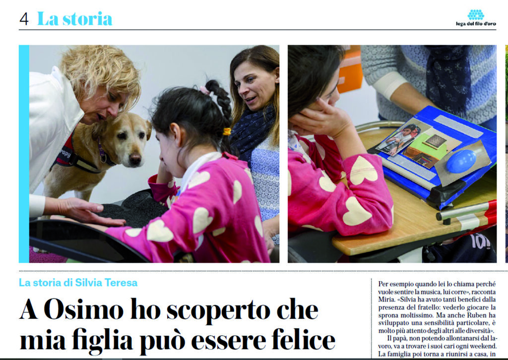 A Osimo «ho scoperto che mia figlia può essere felice»