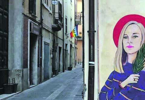 Femminicidio De Cesare, deturpato il murale dedicato a Romina