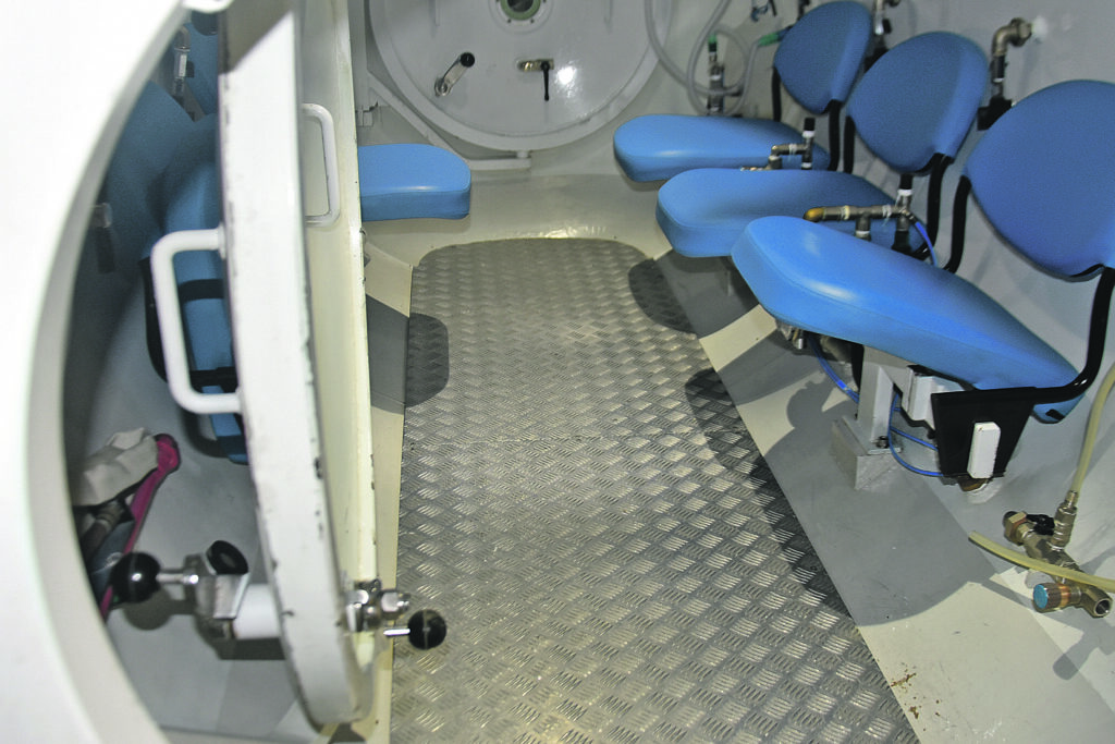 Intossicata nel forno, coppia all’Iperbarica