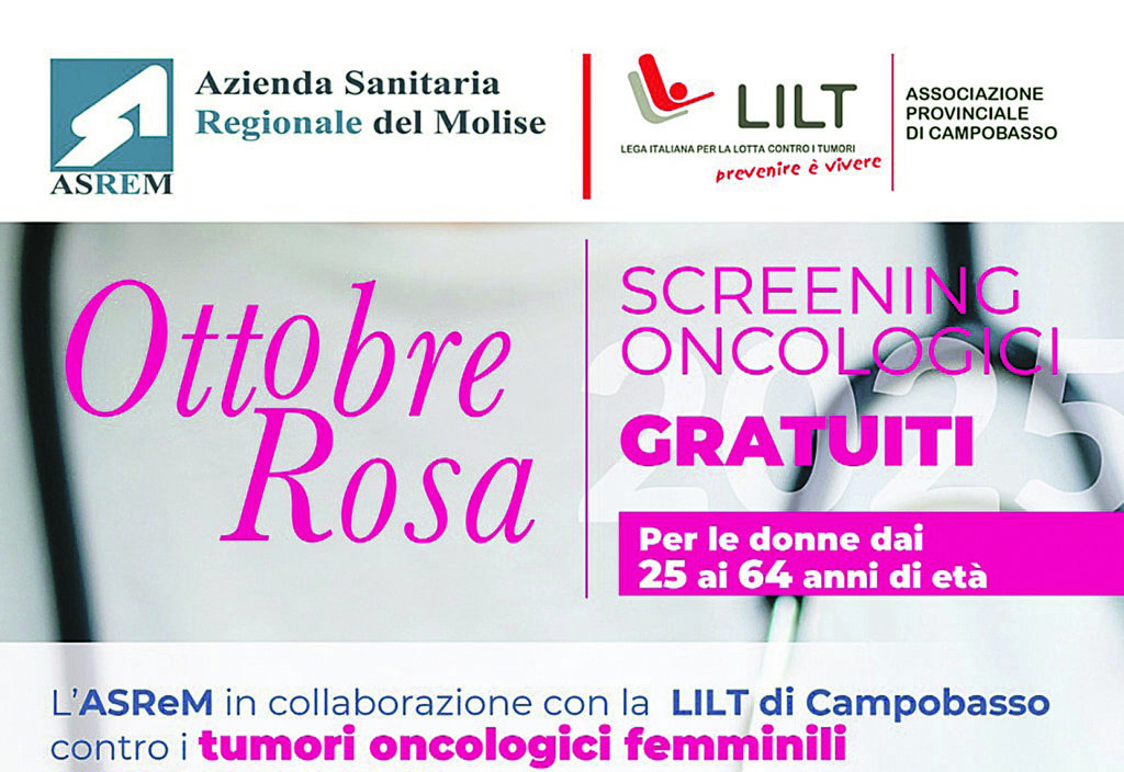 Asrem e Lilt rafforzano la sinergia: screening e info nell’Ottobre Rosa