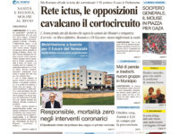 La prima pagina dell’edizione in edicola oggi