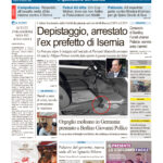 La prima pagina dell’edizione in edicola oggi