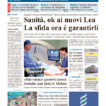La prima pagina dell’edizione in edicola oggi