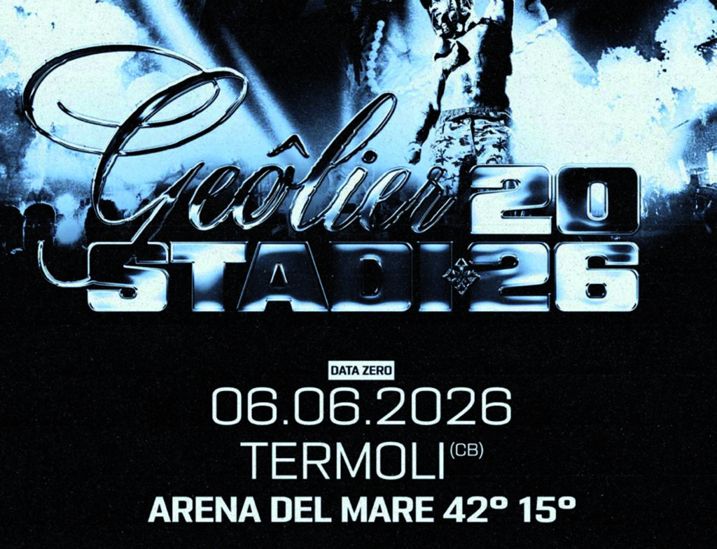 Geolier sceglie Termoli per la data zero del tour “Stadi 2026”: sabato 6 giugno all’Arena del Mare