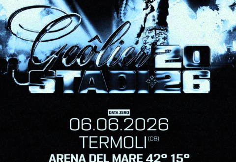 Geolier sceglie Termoli per la data zero del tour “Stadi 2026”: sabato 6 giugno all’Arena del Mare