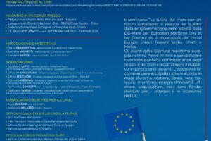 “La tutela del mare per un futuro sostenibile” – Incontro di sensibilizzazione nell’ambito delle Giornate europee del mare 2025