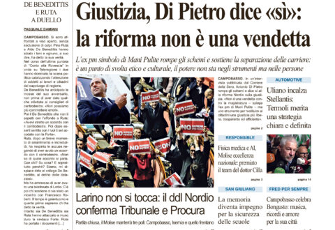 L’edizione completa di Primo Piano Molise del 3 novembre