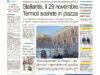 La prima pagina dell’edizione in edicola oggi