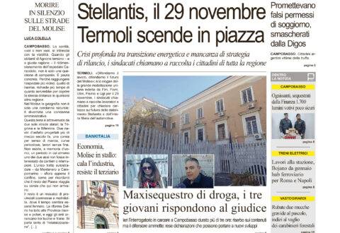 L’edizione completa di Primo Piano Molise del 7 novembre