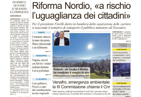 L’edizione completa di Primo Piano Molise del 13 novembre