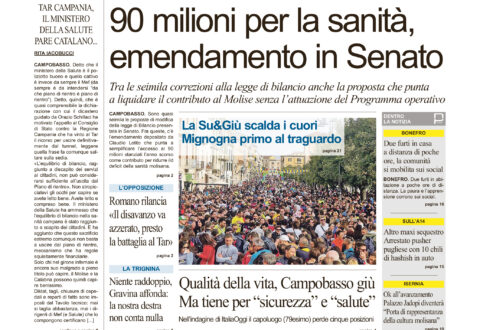 L’edizione completa di Primo Piano Molise del 17 novembre