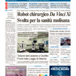 La prima pagina dell’edizione in edicola oggi