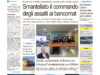La prima pagina dell’edizione in edicola oggi