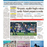 La prima pagina dell’edizione in edicola oggi