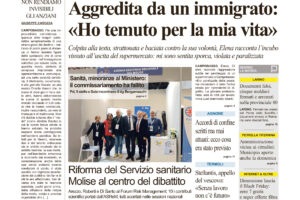 La prima pagina dell’edizione in edicola oggi