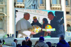 Pace e fratellanza, i fiori dell’Aipd a Roma da Papa Leone XIV