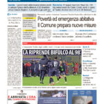 La prima pagina dell’edizione in edicola oggi
