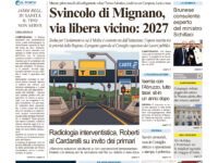 La prima pagina dell’edizione in edicola oggi