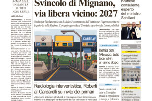 La prima pagina dell’edizione in edicola oggi