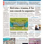 La prima pagina dell’edizione in edicola oggi