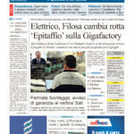 La prima pagina dell’edizione in edicola oggi