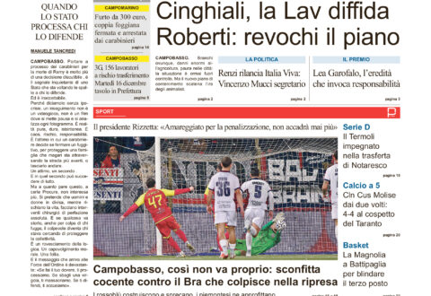 L’edizione completa di Primo Piano Molise del 7 dicembre