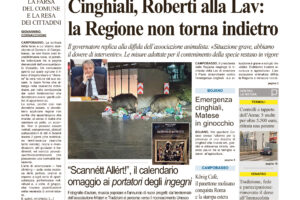 La prima pagina dell’edizione in edicola oggi