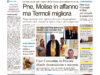 La prima pagina dell’edizione in edicola oggi