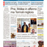 La prima pagina dell’edizione in edicola oggi