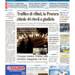 La prima pagina dell’edizione in edicola oggi