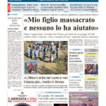 La prima pagina dell’edizione in edicola oggi