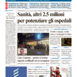 La prima pagina dell’edizione in edicola oggi