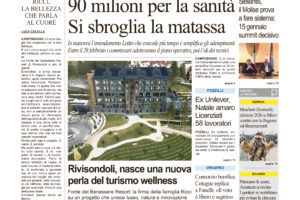 La prima pagina dell’edizione in edicola oggi