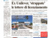 La prima pagina dell’edizione in edicola oggi