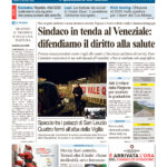 La prima pagina dell’edizione in edicola oggi