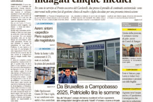 La prima pagina dell’edizione in edicola oggi