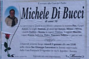Lutto a Isernia, addio a Michele Di Bucci: comunità unita nel dolore