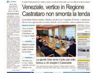 La prima pagina dell’edizione in edicola oggi