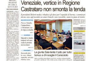 La prima pagina dell’edizione in edicola oggi