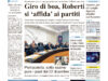 La prima pagina dell’edizione in edicola oggi