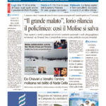 La prima pagina dell’edizione in edicola oggi