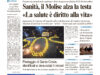 La prima pagina dell’edizione in edicola oggi