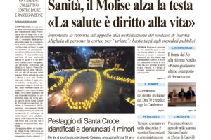 La prima pagina dell’edizione in edicola oggi