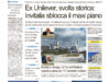 La prima pagina dell’edizione in edicola oggi