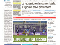 La prima pagina dell’edizione in edicola oggi